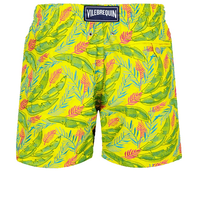 Men Swim Trunks Embroidered Leaves in the wind - Limited Edition - 2