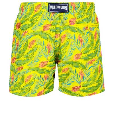 Vilebrequin Men Swim Trunks Embroidered Leaves in the wind - Limited Edition outlook