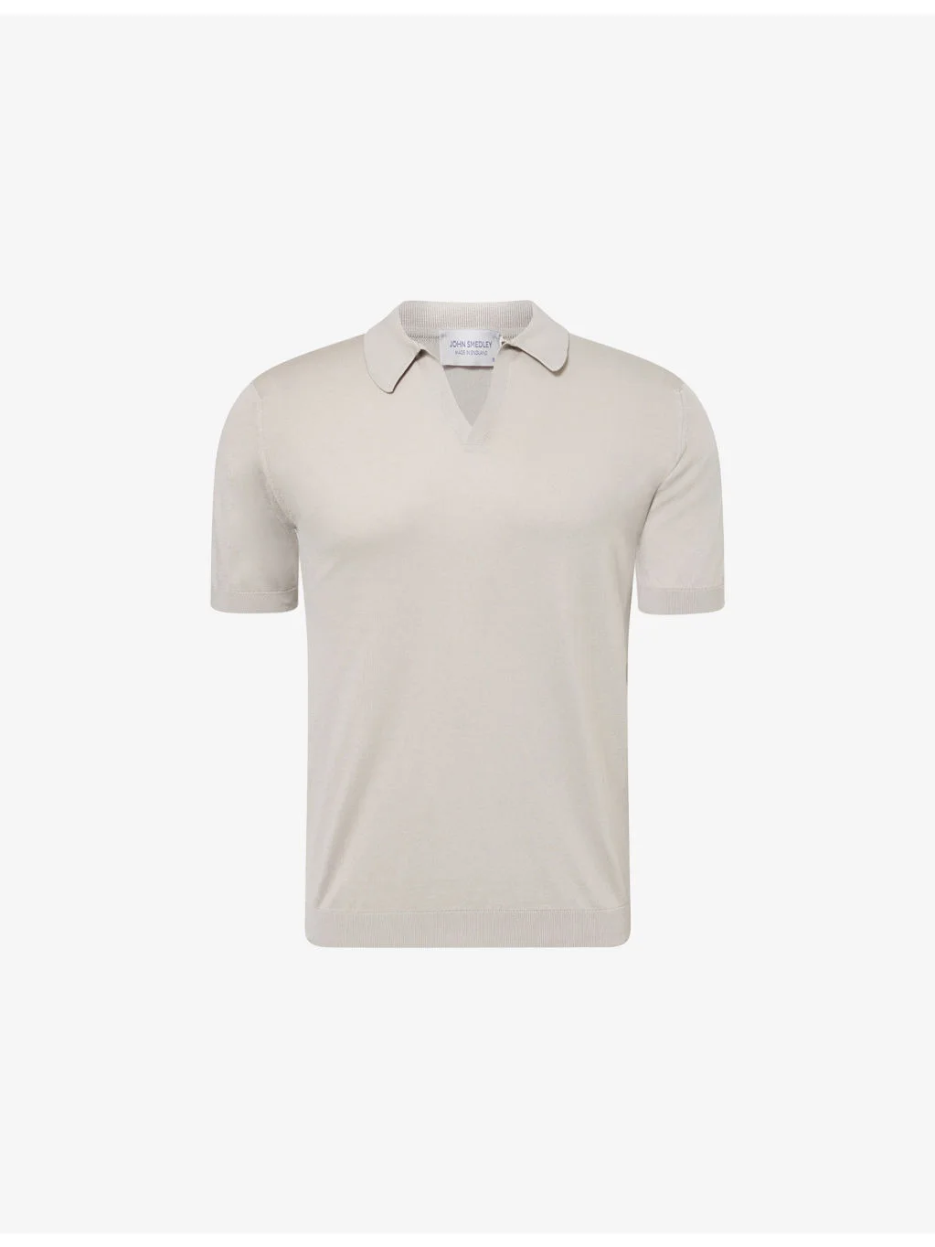 Noah Sea Island Open-Collar Cotton Polo Top - 1