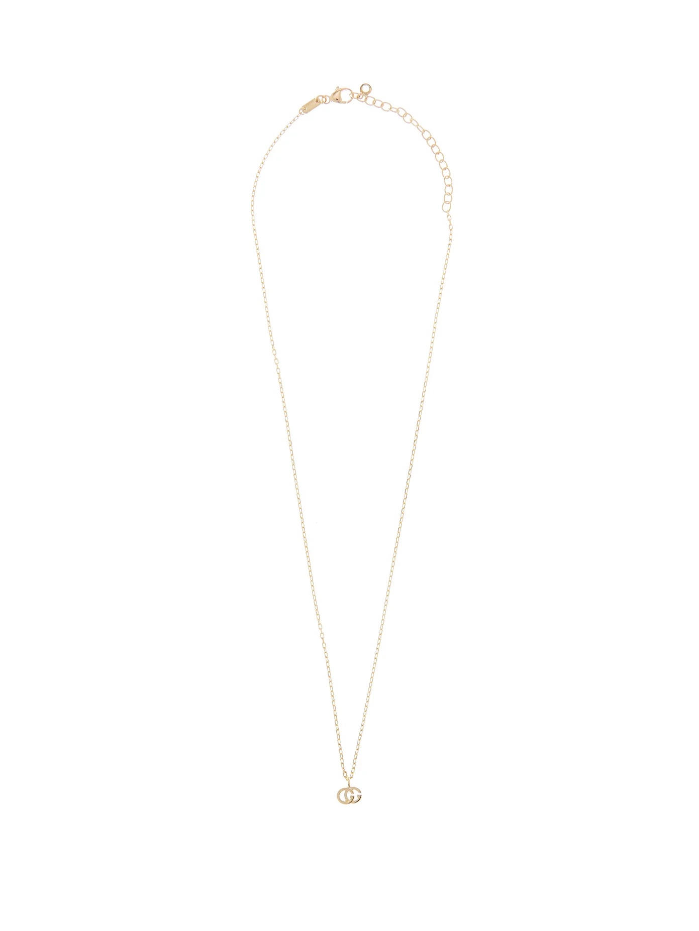 GG-logo 18kt gold chain necklace - 1