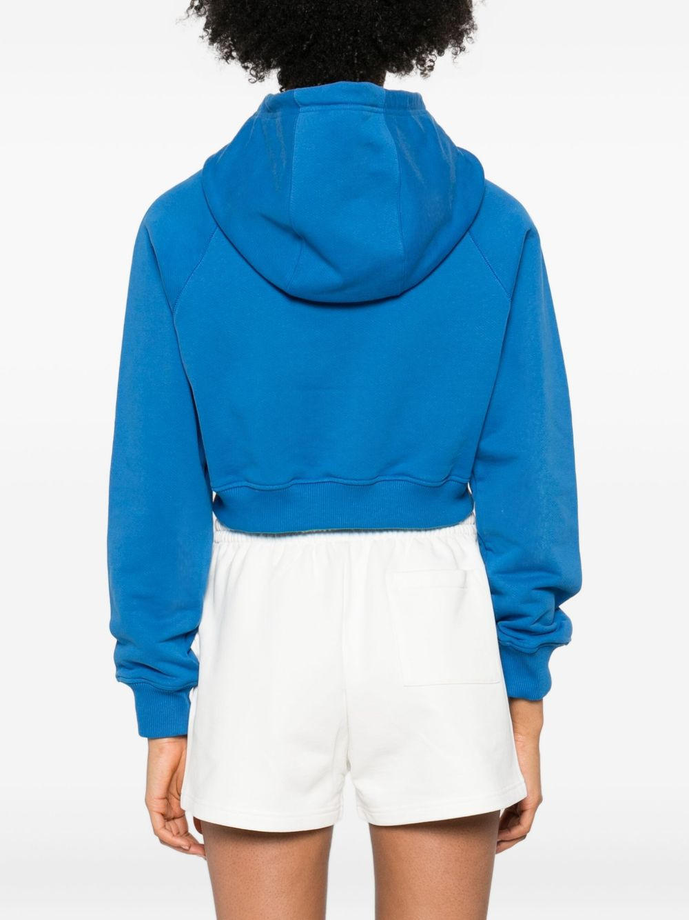 cropped cotton hoodie - 4
