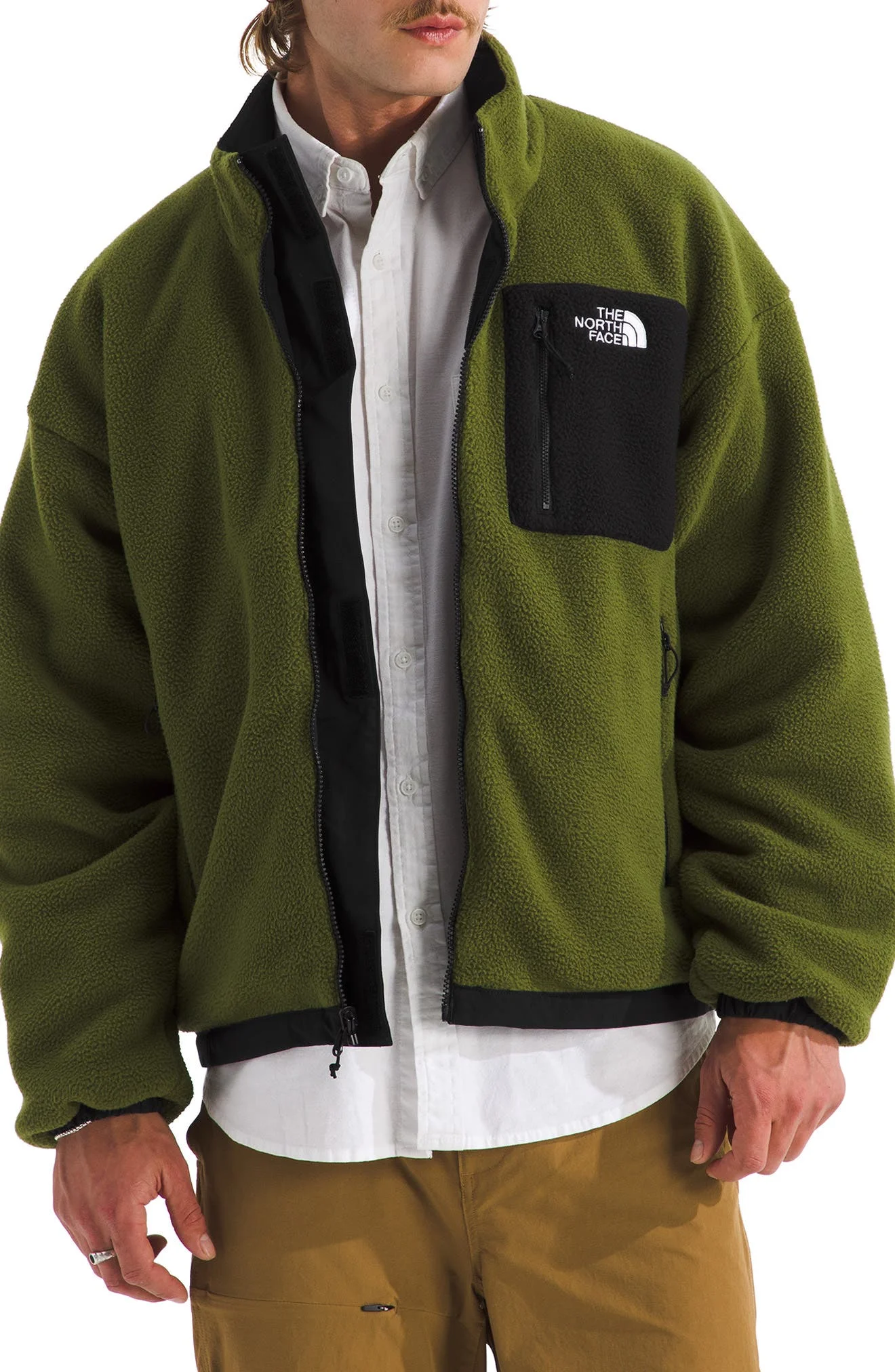 The North Face Yumiori Reversible Jacket in Tnf Black/Woodland Green at Nordstrom - 1