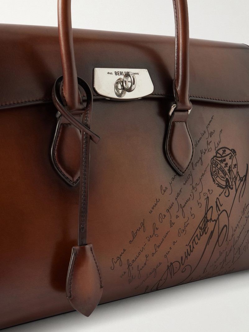 E'Mio Venezia Leather Briefcase 5