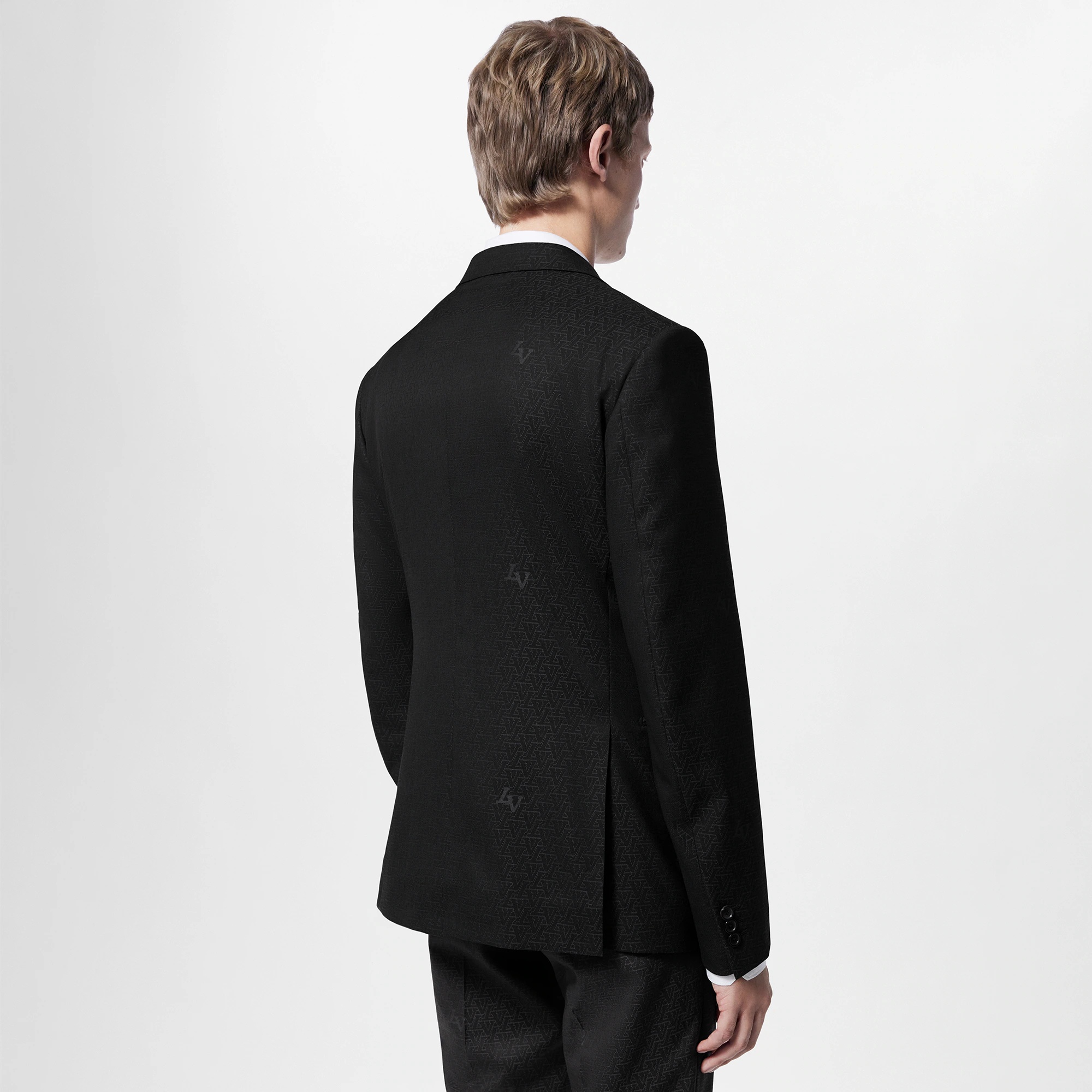 Double-Breasted Wool Pont Neuf Jacket - 8