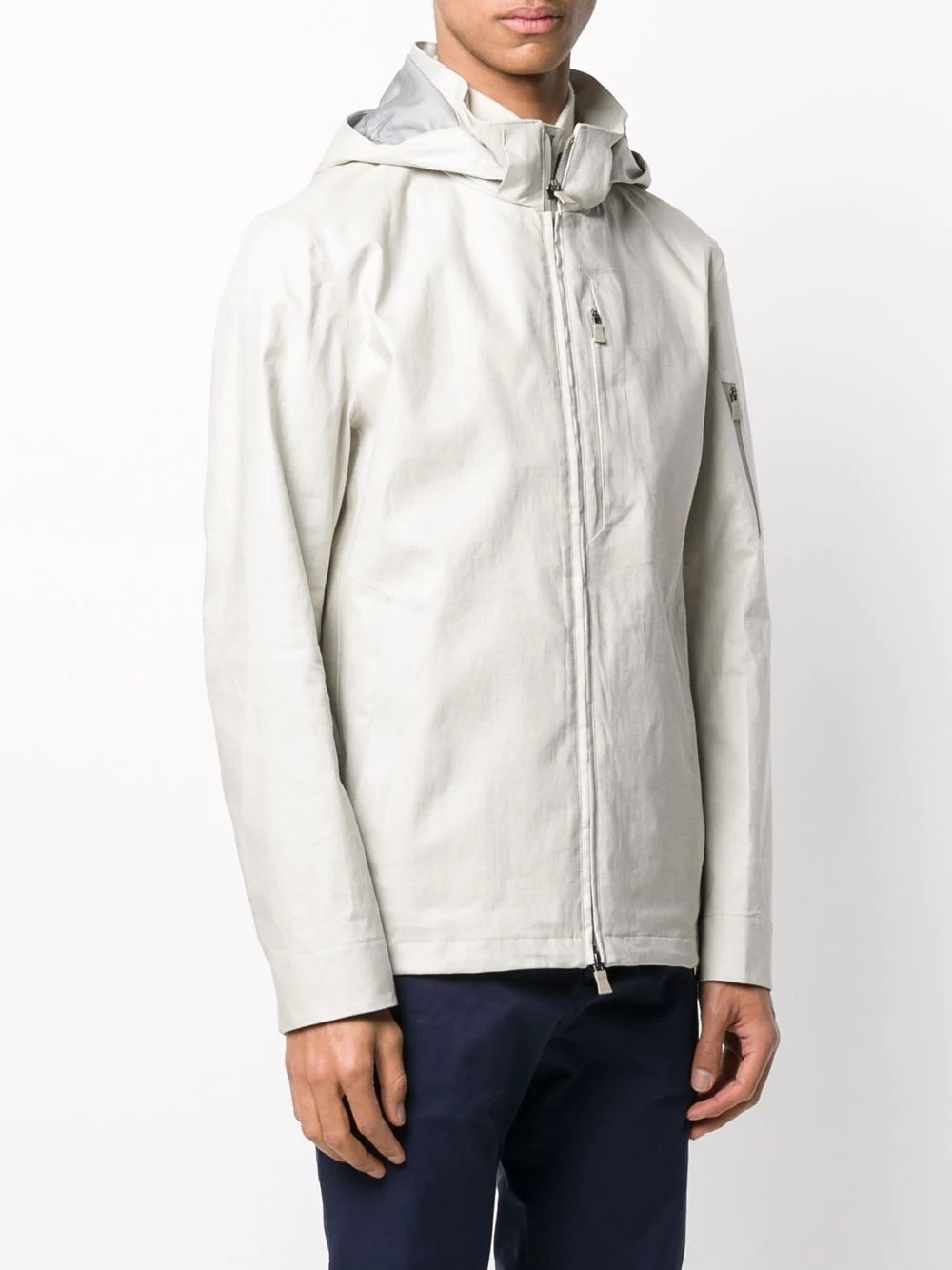 zip front hooded jacket   - 3