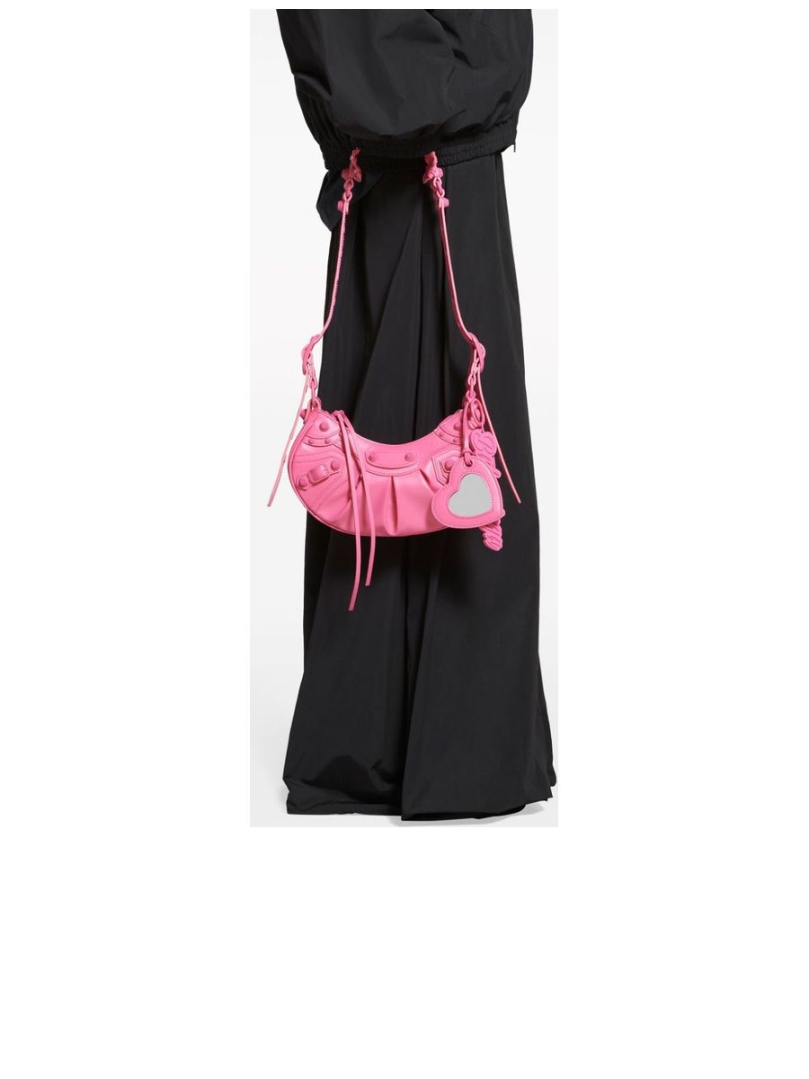 Le Cagole XS Shoulder Bag in Fuchsia - 4