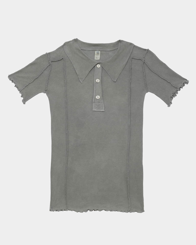 Omato Polo Tee Shirt - Organic Cotton Rib 8