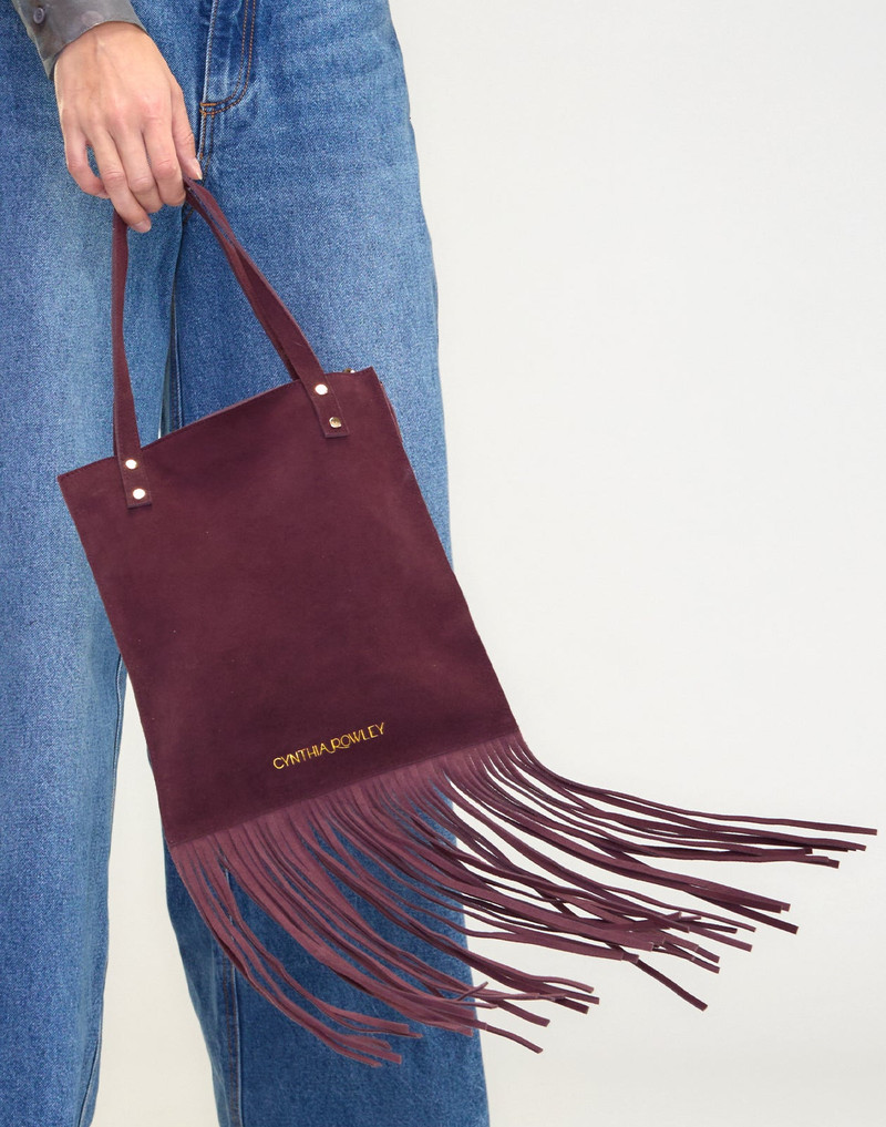 Felicity Fringe Suede Tote 5