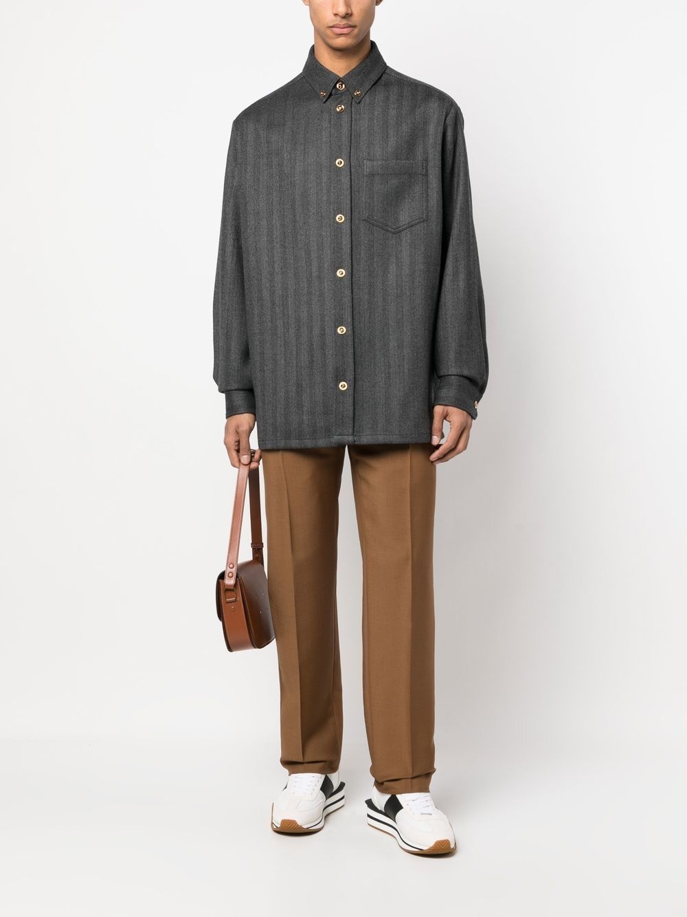 striped loose-fit shirt - 2