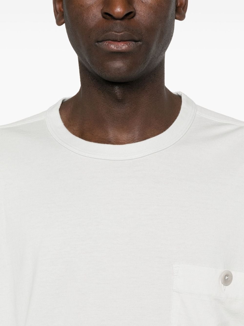 logo-patch cotton T-shirt - 5