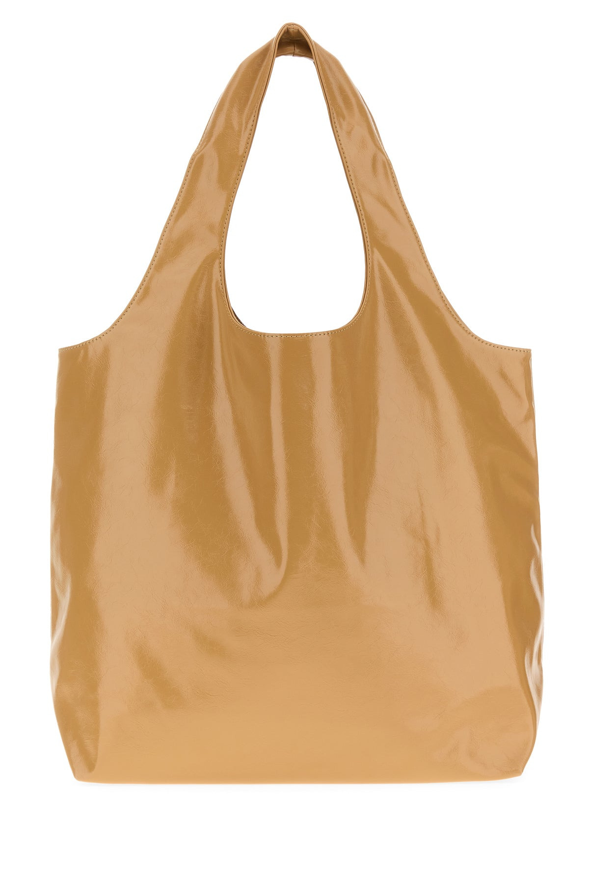 Beige synthetic leather Ninon shopping bag - 3
