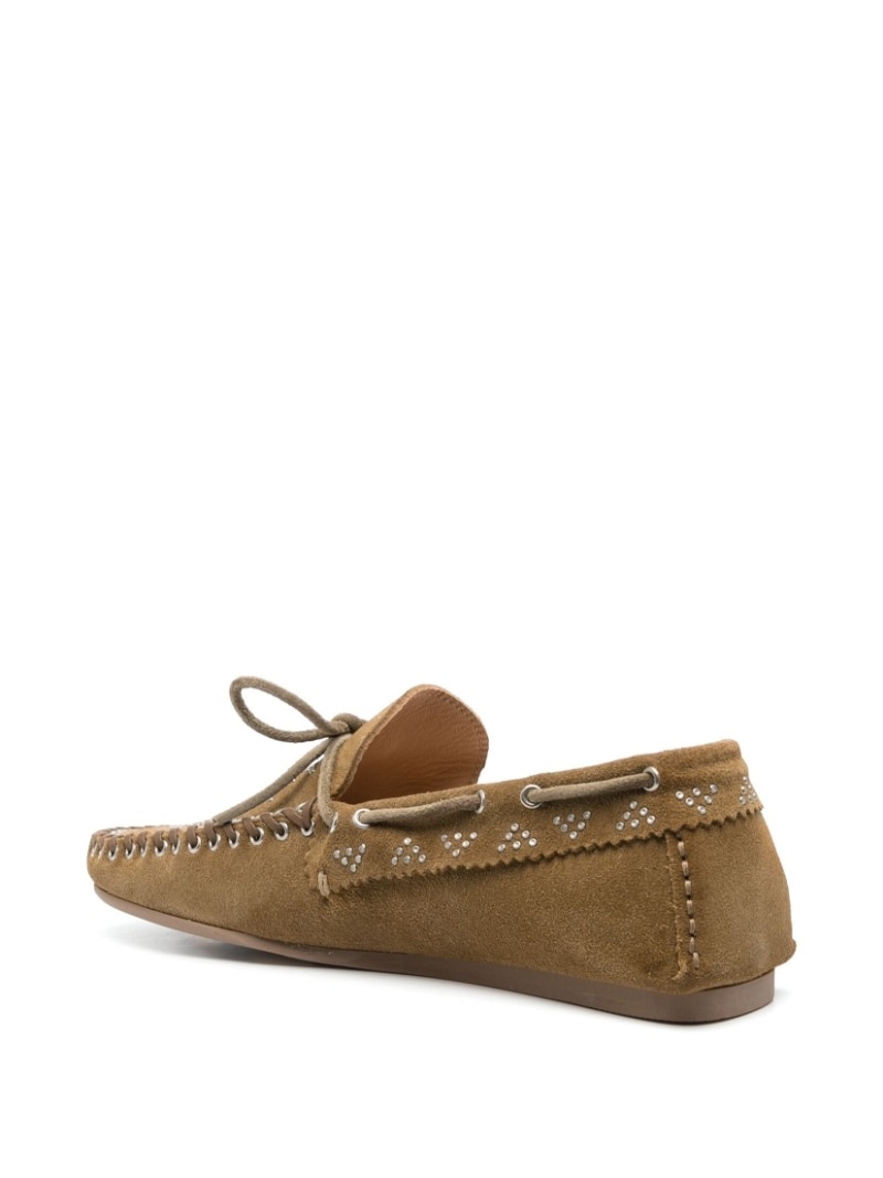 Freen stud suede loafers - 3