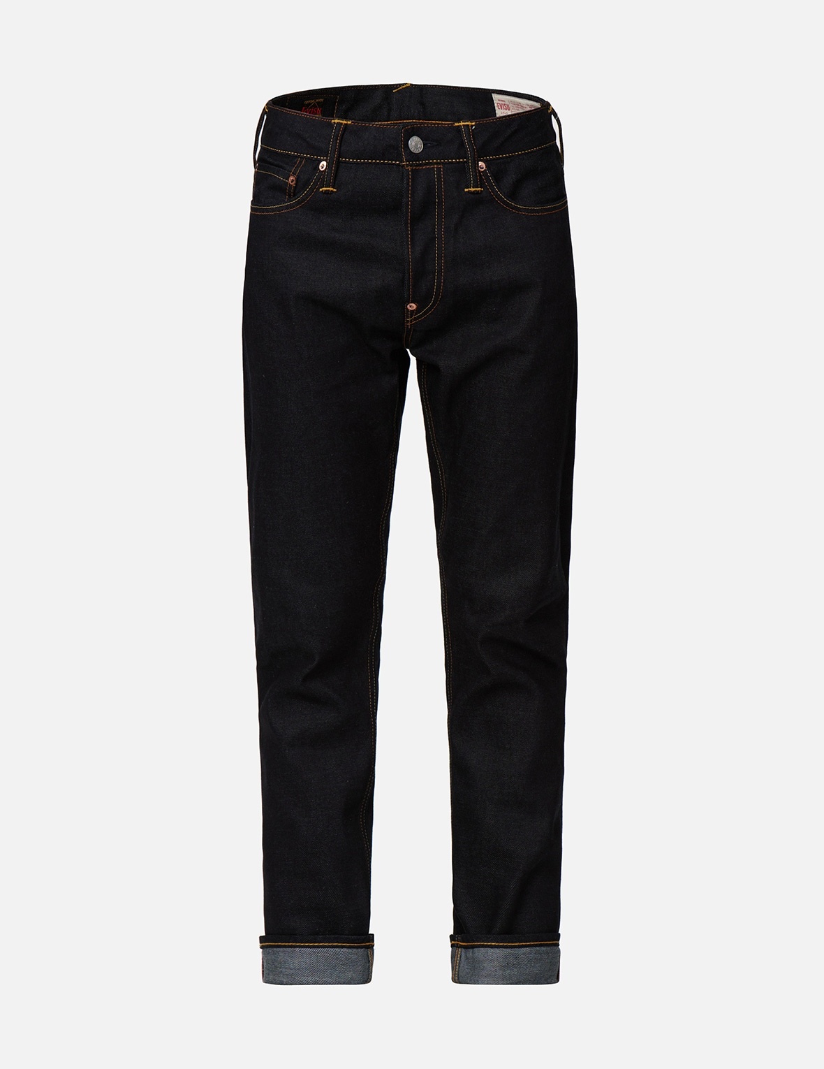 “THE GOD OF FORTUNE RIDING WAVES” DAICOCK EMBROIDERY CARROT-FIT JEANS #2017 - 1