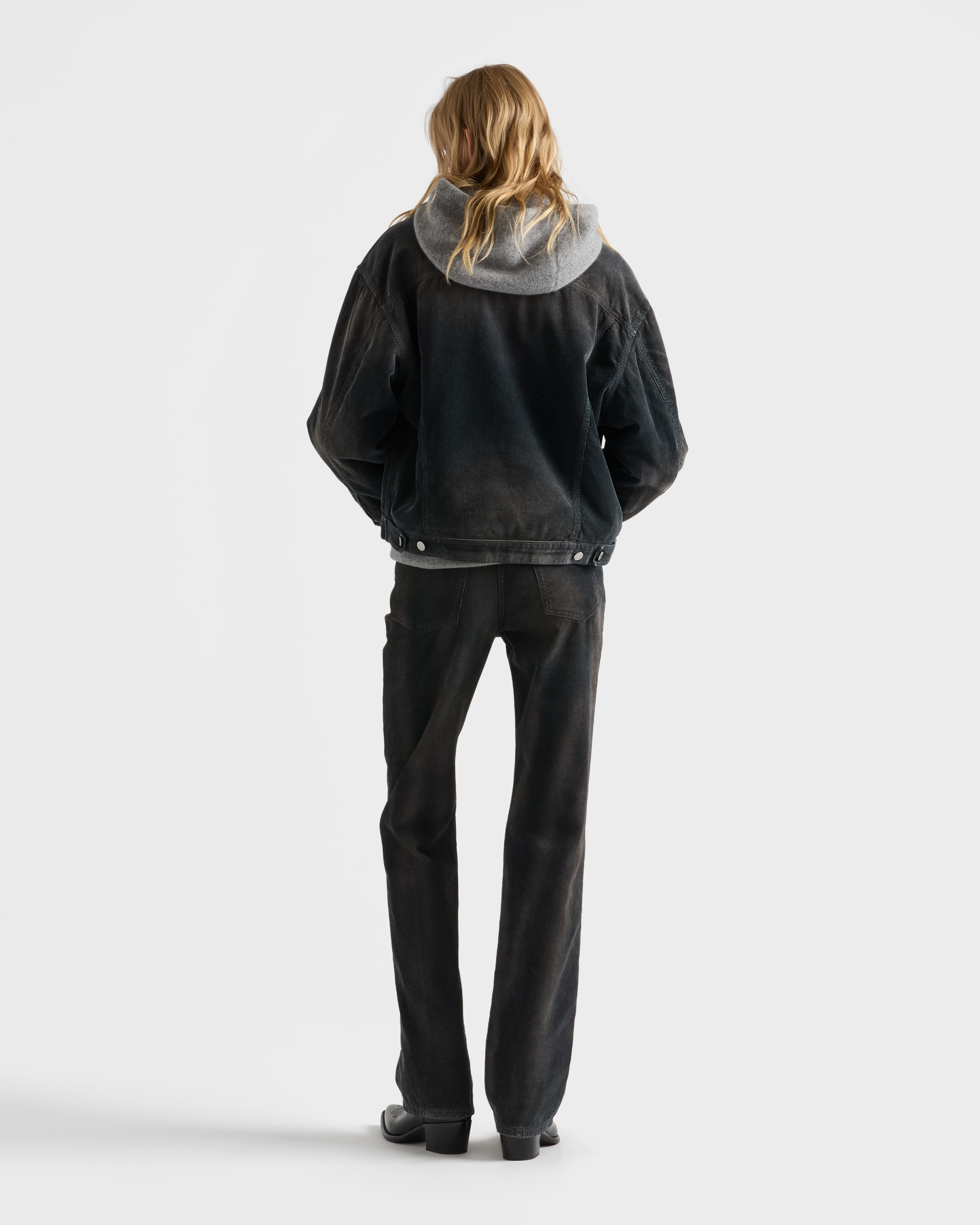 Corduroy blouson jacket - 5