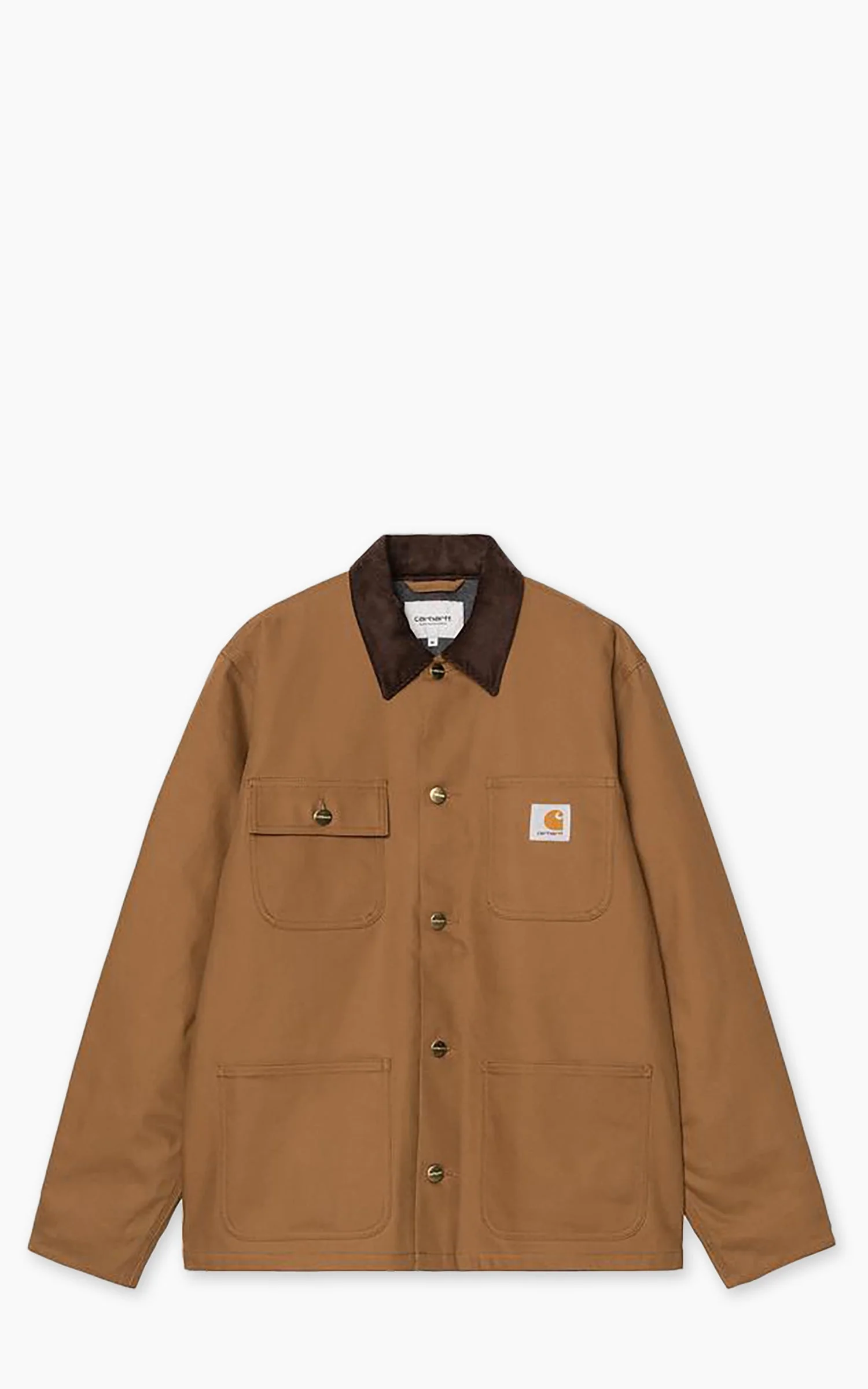CARHARTT WIP MICHIGAN COAT WINTER DEARBORN CANVAS RIGID HAMILTON BROWN/TOBACCO - 1