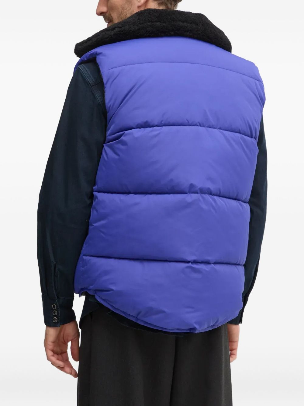 quilted padded gilet - 4