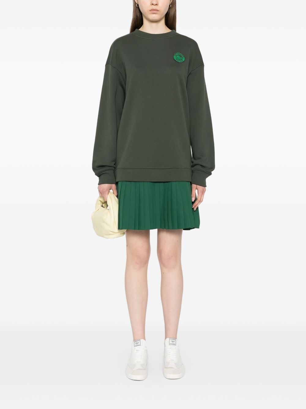 pleated sweatshirt dress - 2