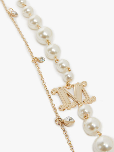 Max Mara NECKY1 Double-strand necklace with pearls outlook