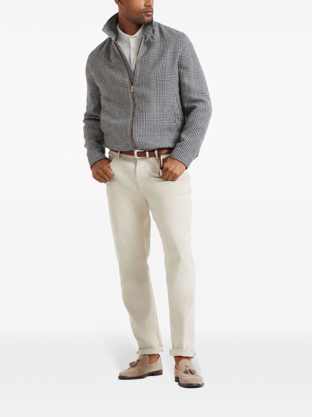 plain button polo shirt - 2