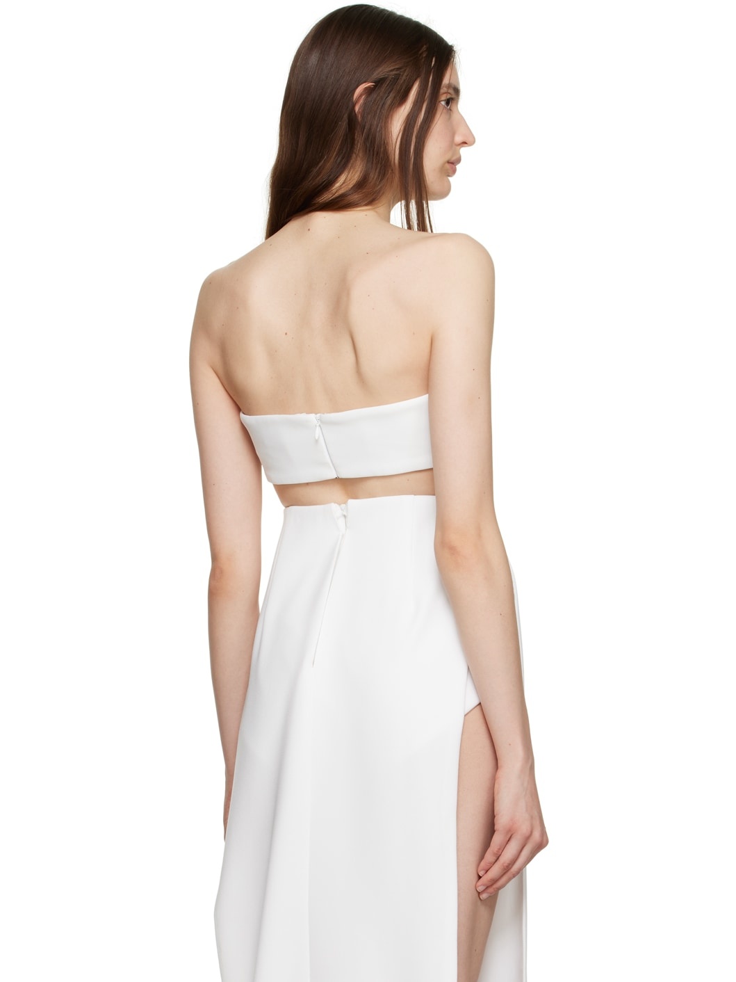 White Strapless Camisole - 3