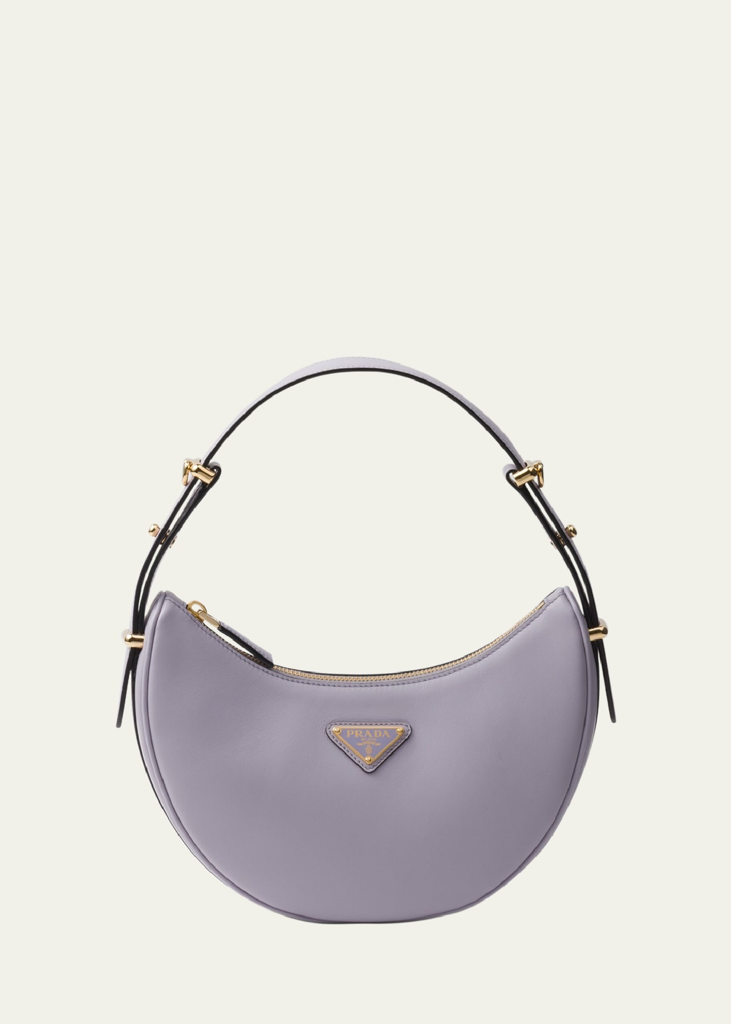 Prada Zip Calf Leather Shoulder Bag bergdorfgoodman REVERSIBLE