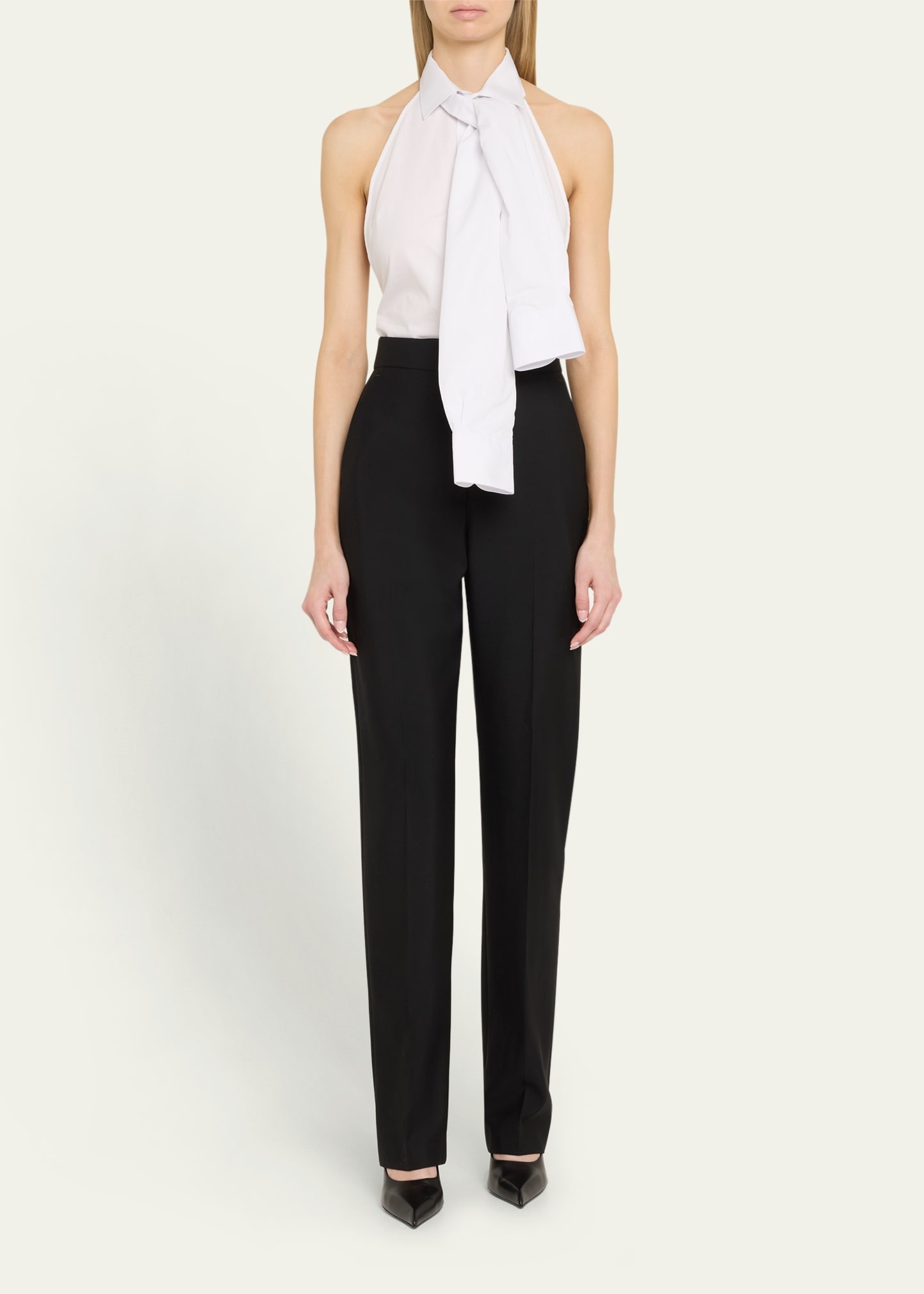 Kennedy Halter Backless Shirt - 3