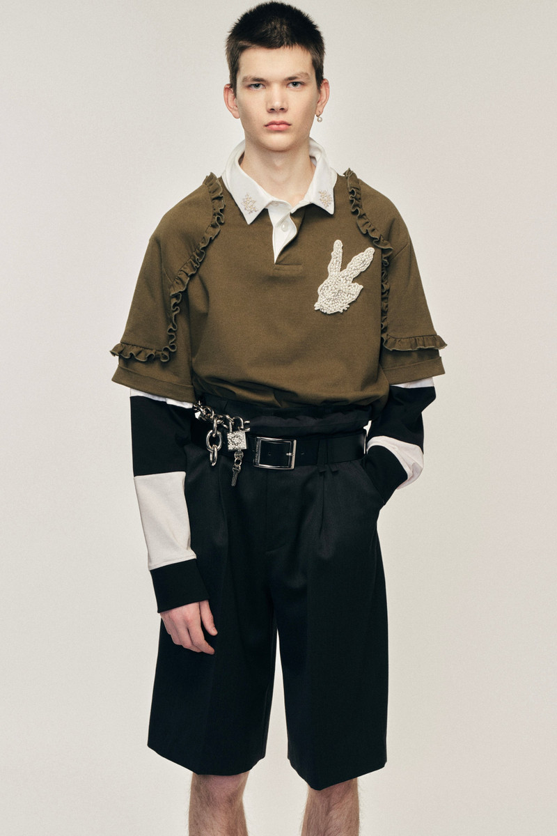Turbo Embellished Layered Ruffle Rugby Shirt 3