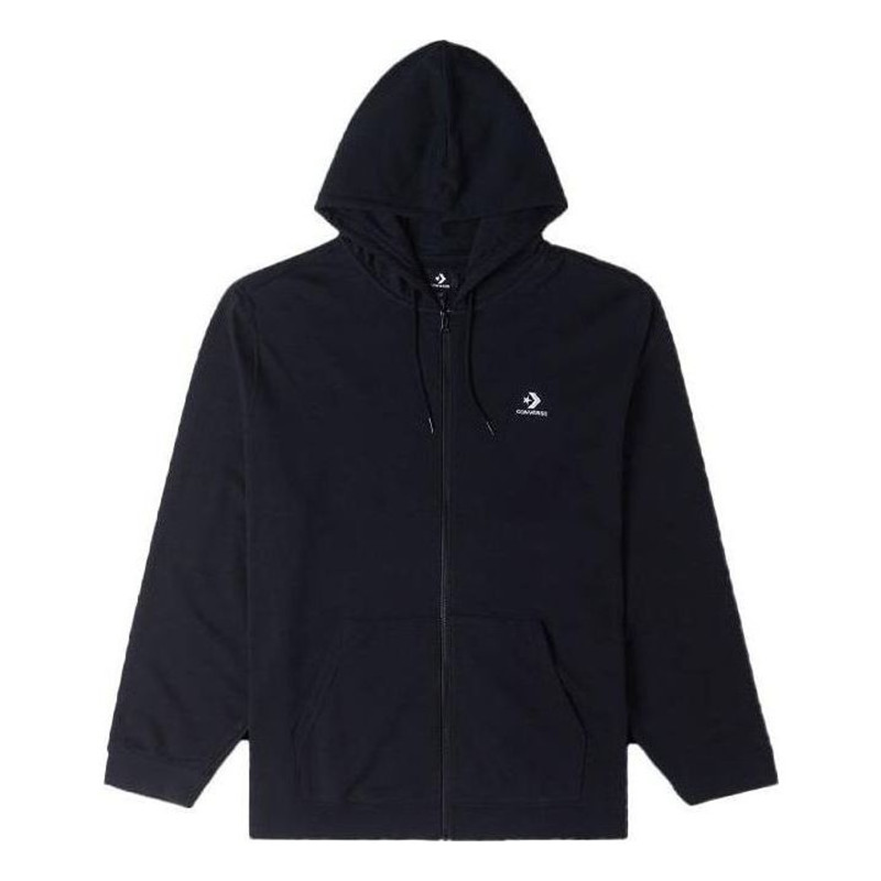 Converse Go-To Chuck Patch Classic Fit Full Zip Jacket 'Black' 10023871-A01 - 1