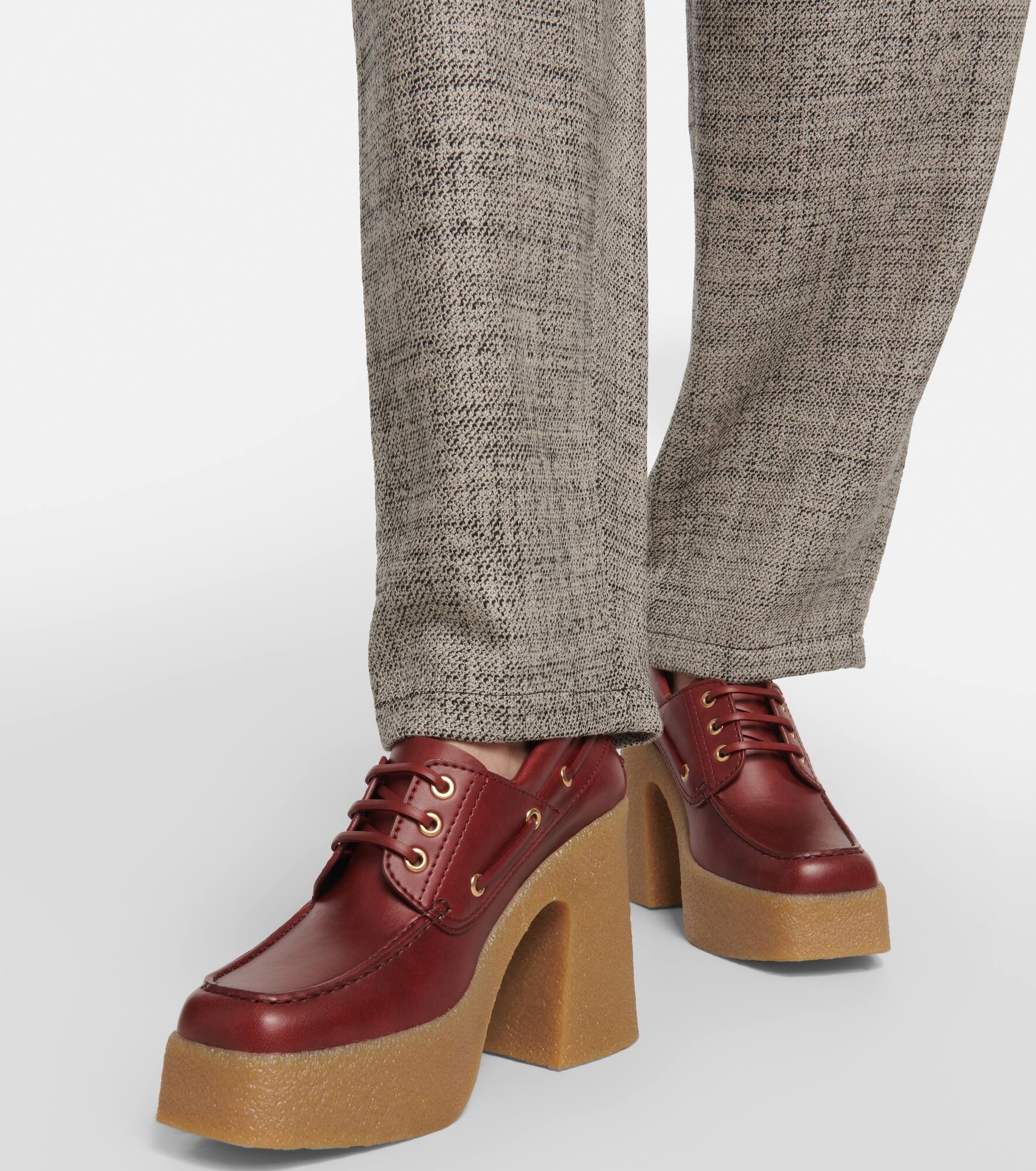 Skyla faux leather loafer pumps - 4