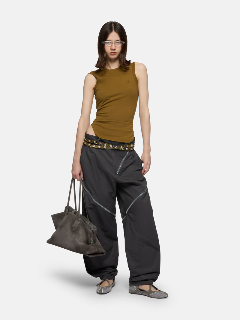 THE ATTICO MILITARY GREEN TANK TOP outlook