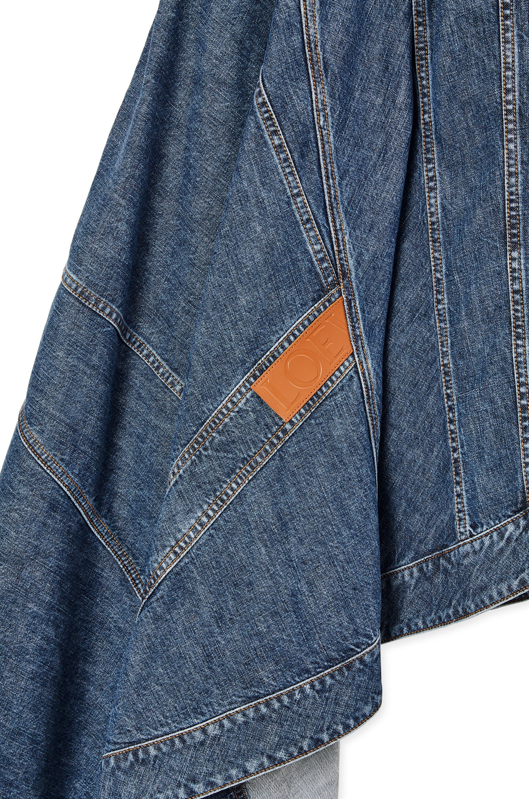 Asymmetric jacket in denim - 3