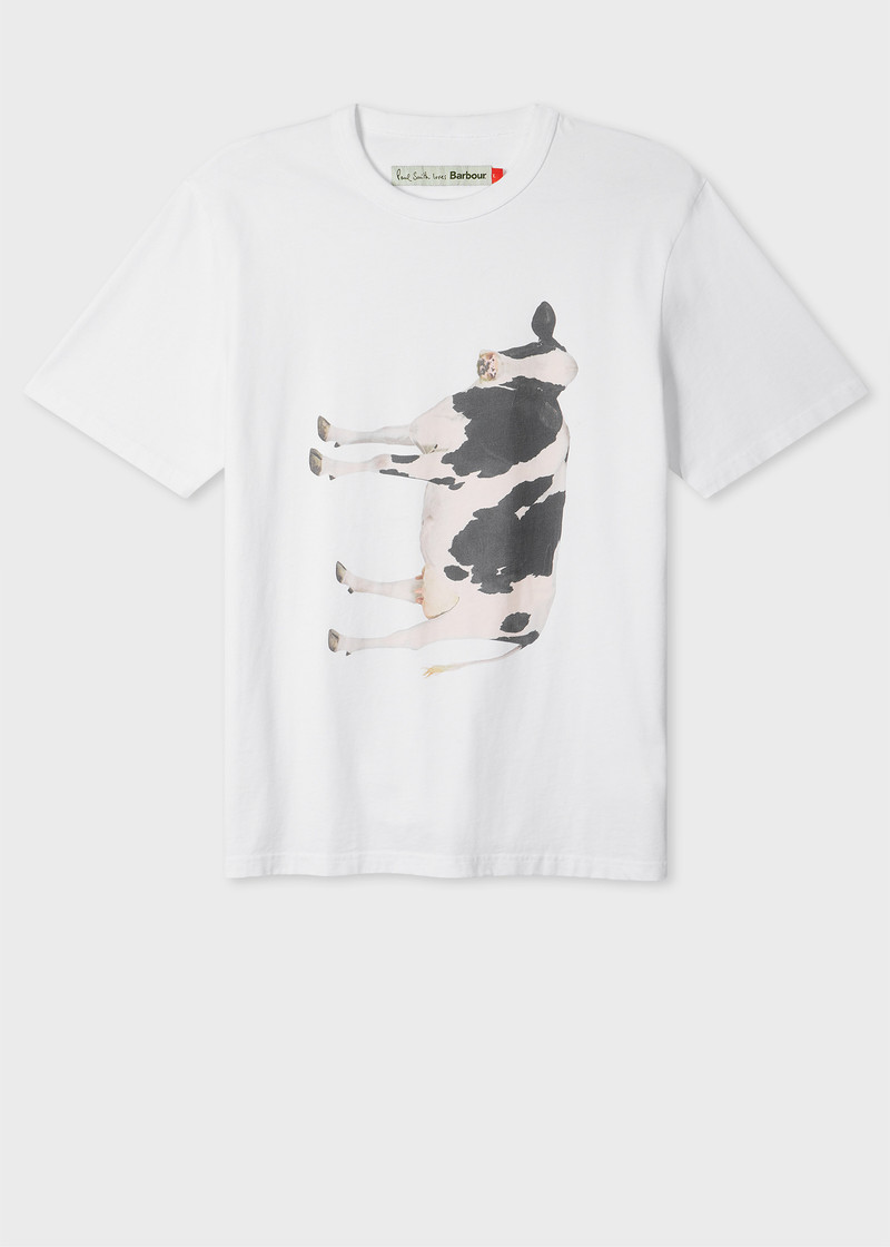 Paul Smith loves Barbour - Cow Print T-Shirt 1