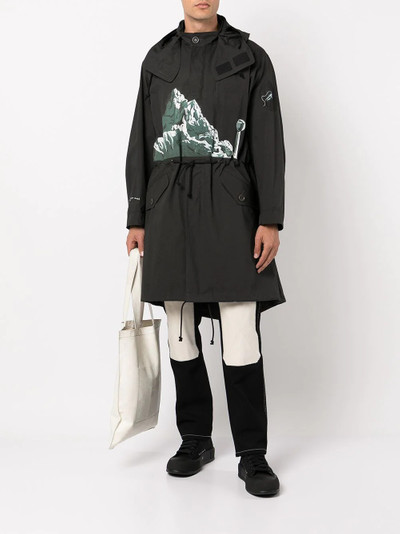 UNDERCOVER graphic-print cotton parka outlook