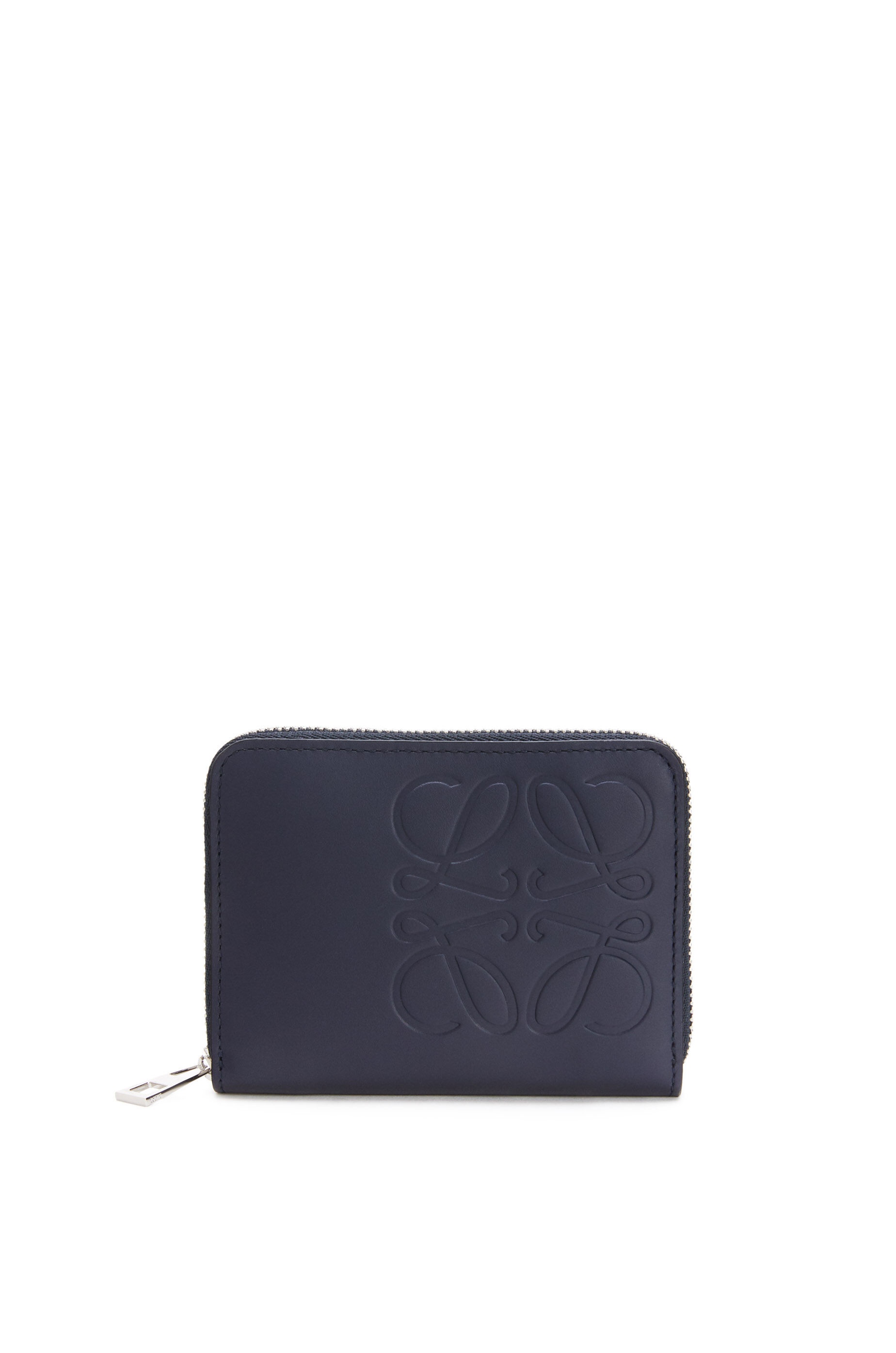 Brand zip six card holder in smooth calfskin - 1