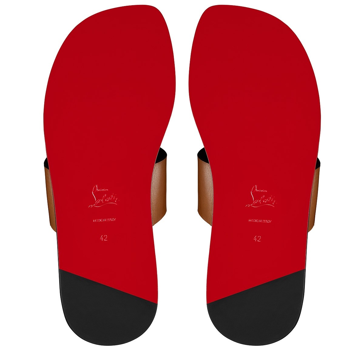 Loubi Flip man Red Rubber - Men Shoes - Christian Louboutin