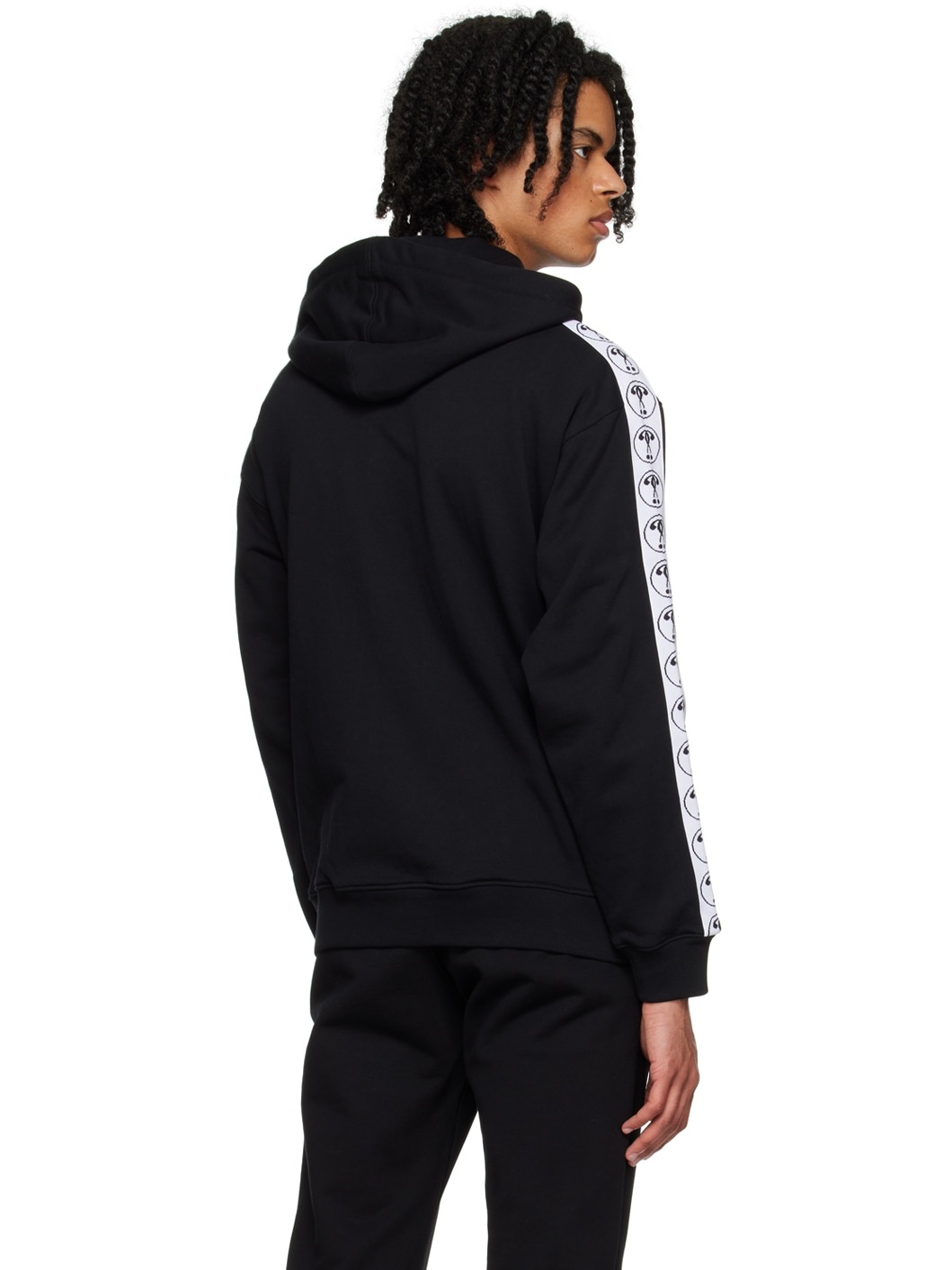 Black Double Question Mark Hoodie - 3