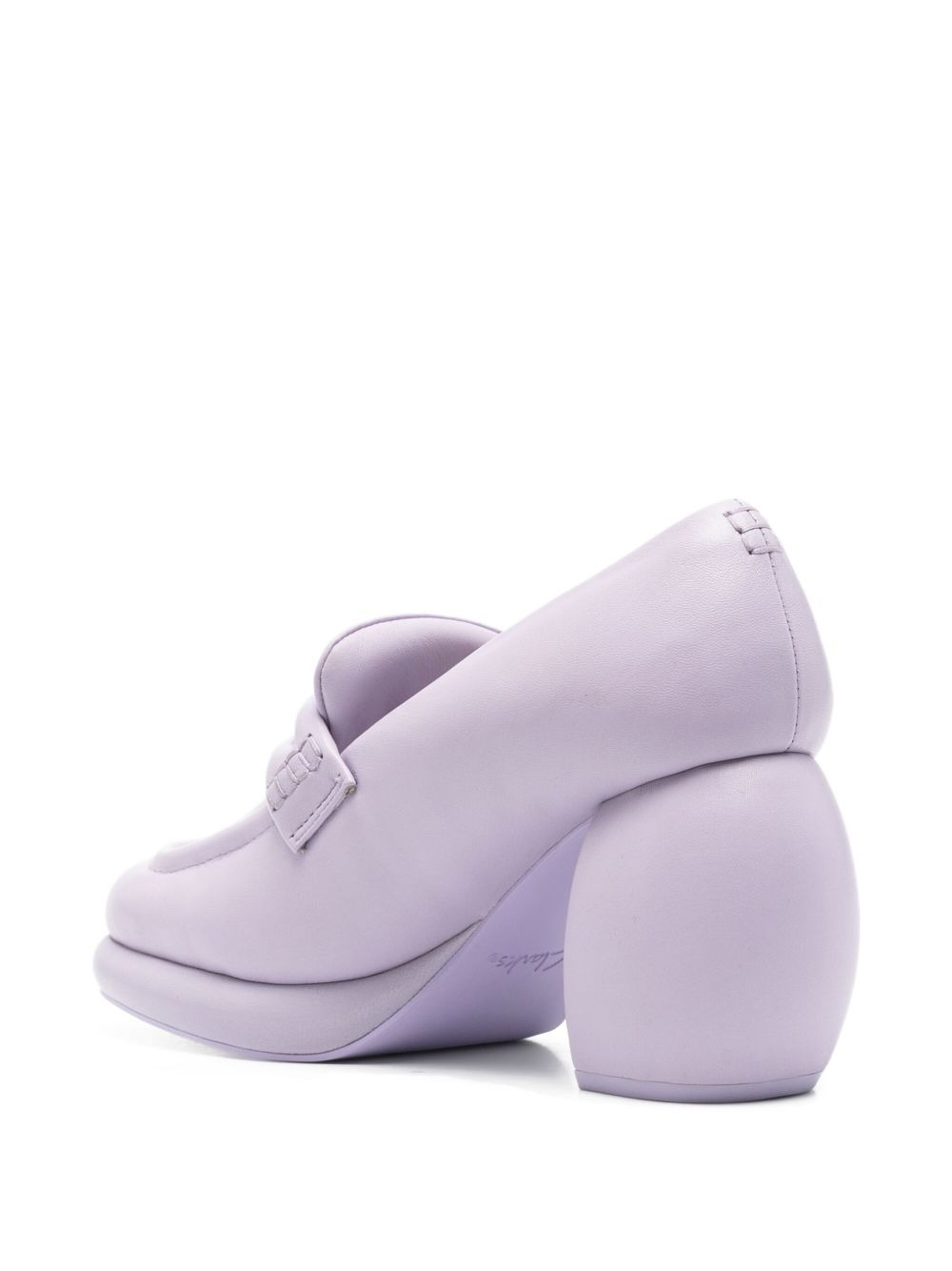 x Clarks 80mm bulbous-heel loafers - 3