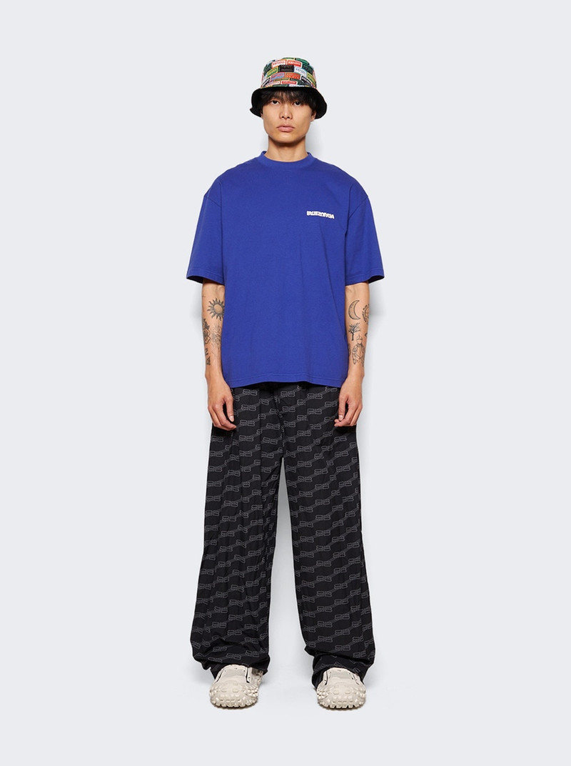 BALENCIAGA Classic T-shirt Indigo And Dirty White outlook