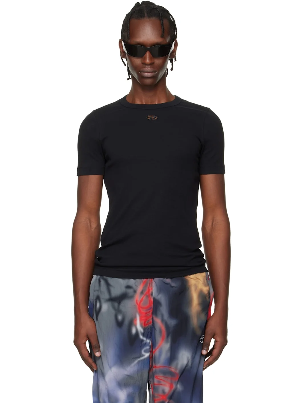 Black T-Ribber Dco T-shirt - 1