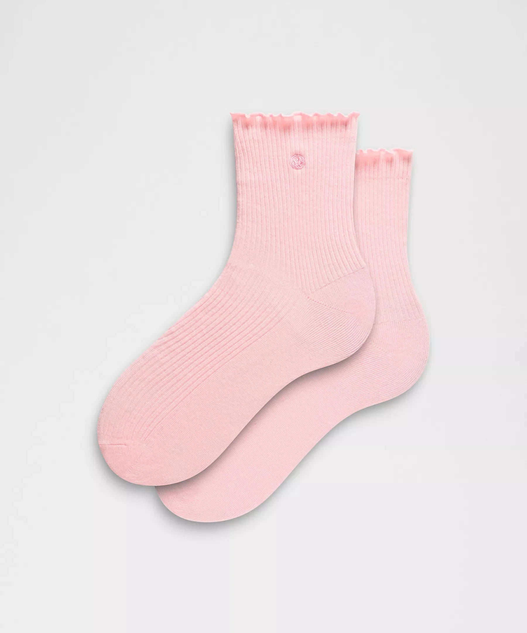 Unisex Lettuce Edge Quarter Socks - 1