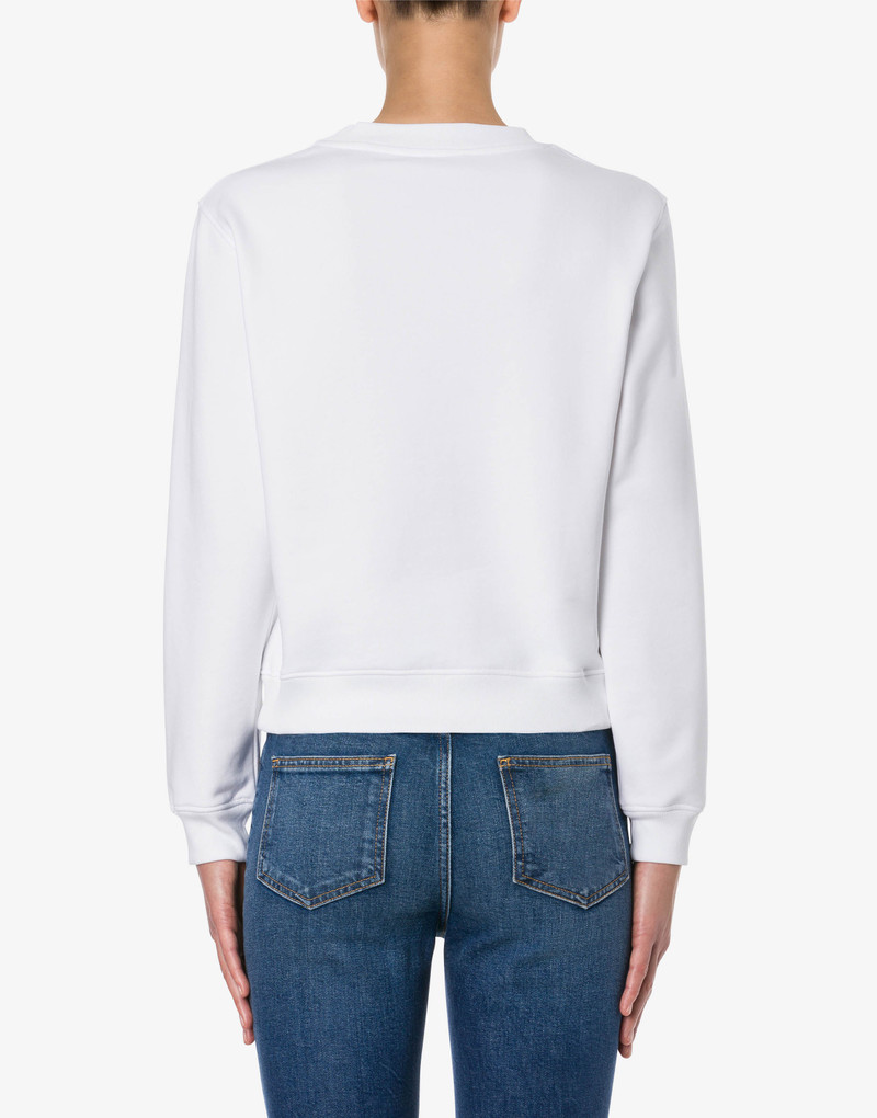 DOUBLE QUESTION MARK COTTON SWEATSHIRT 3