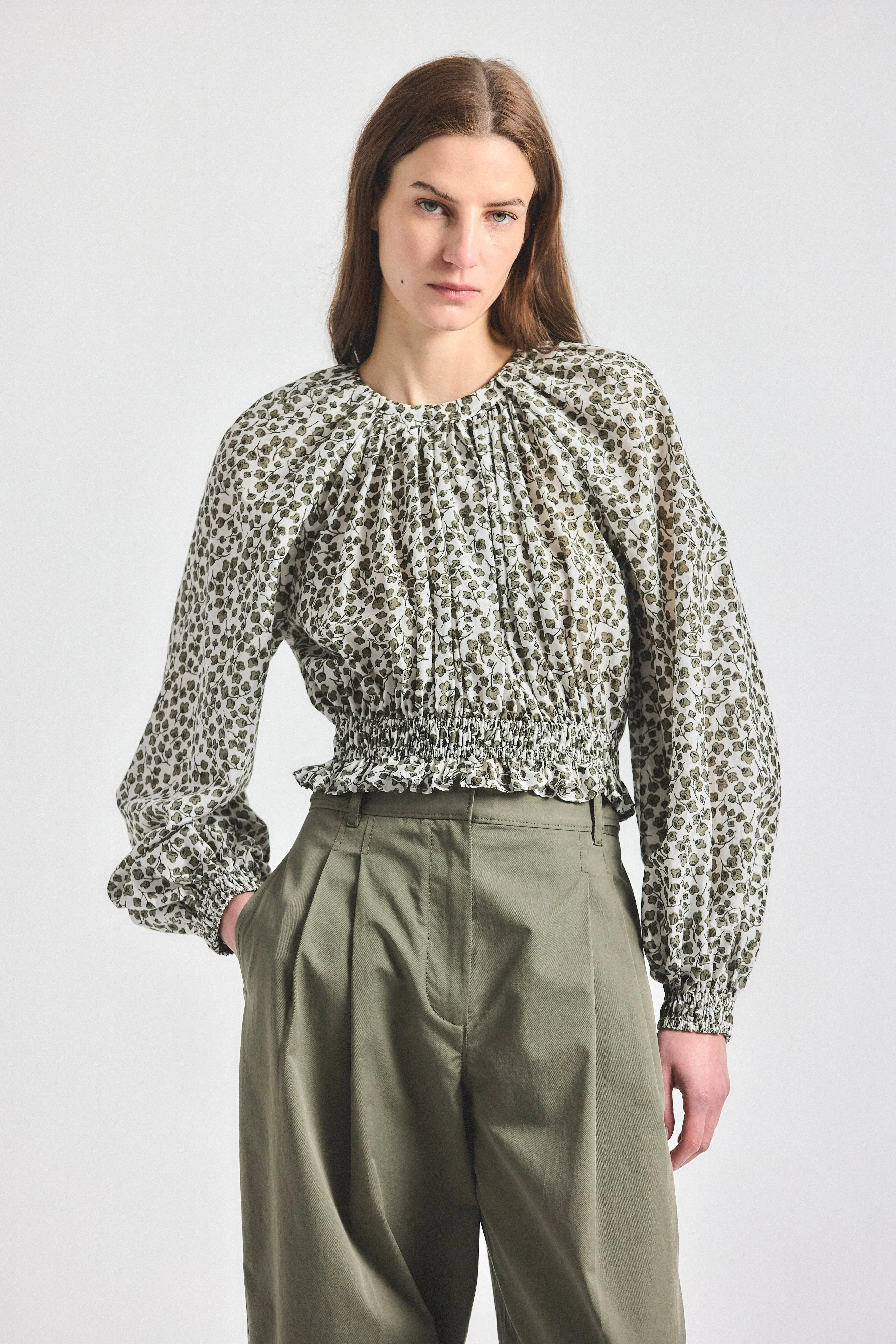 CHARLEE BOHEMIAN LONG SLEEVE TOP - 1