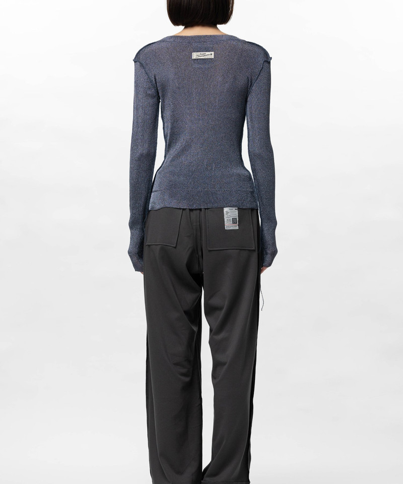 Inside-Out Glitter Knit Sweater 10