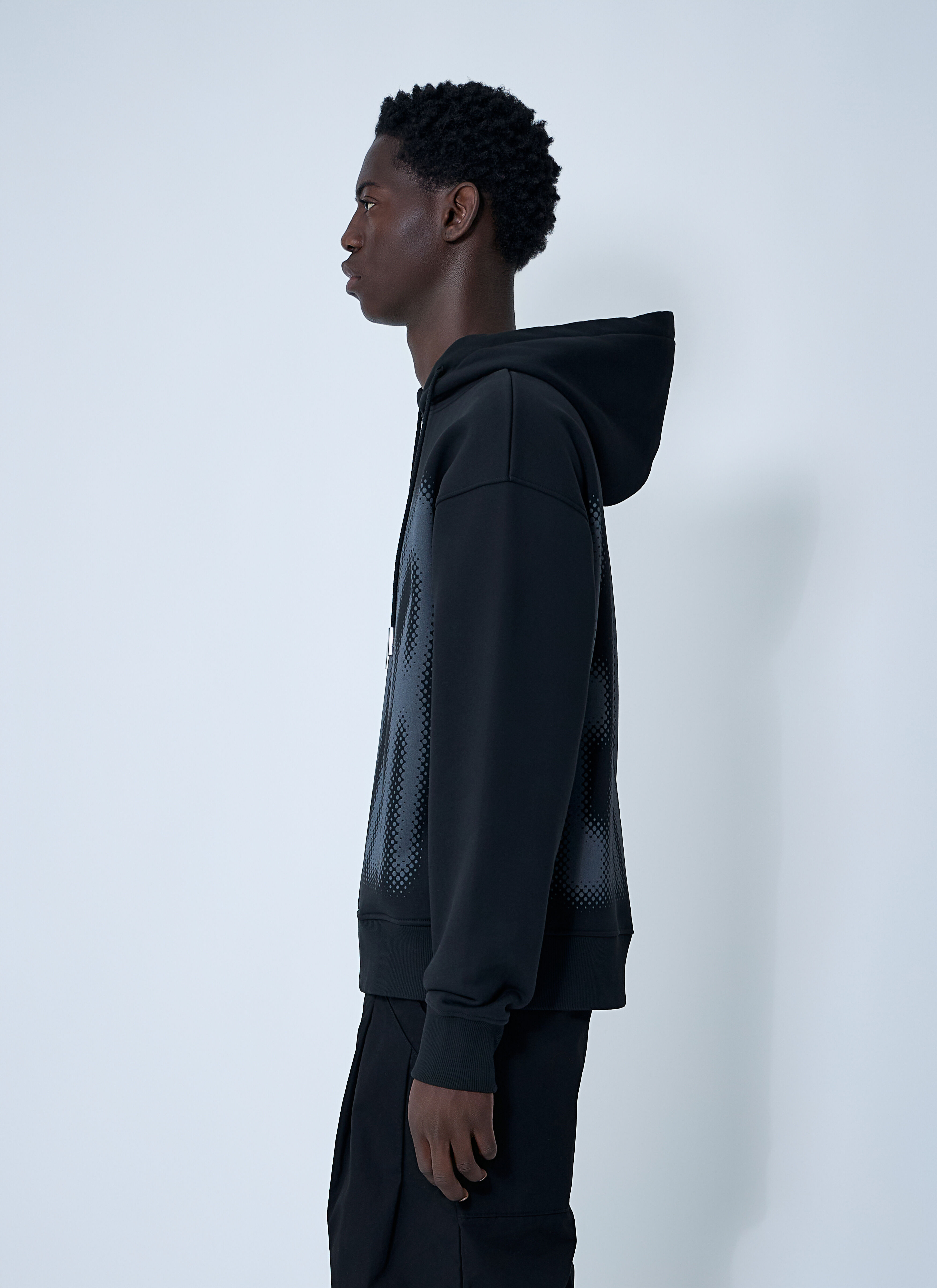 Logo Motif Hooded Sweatshirt - 3