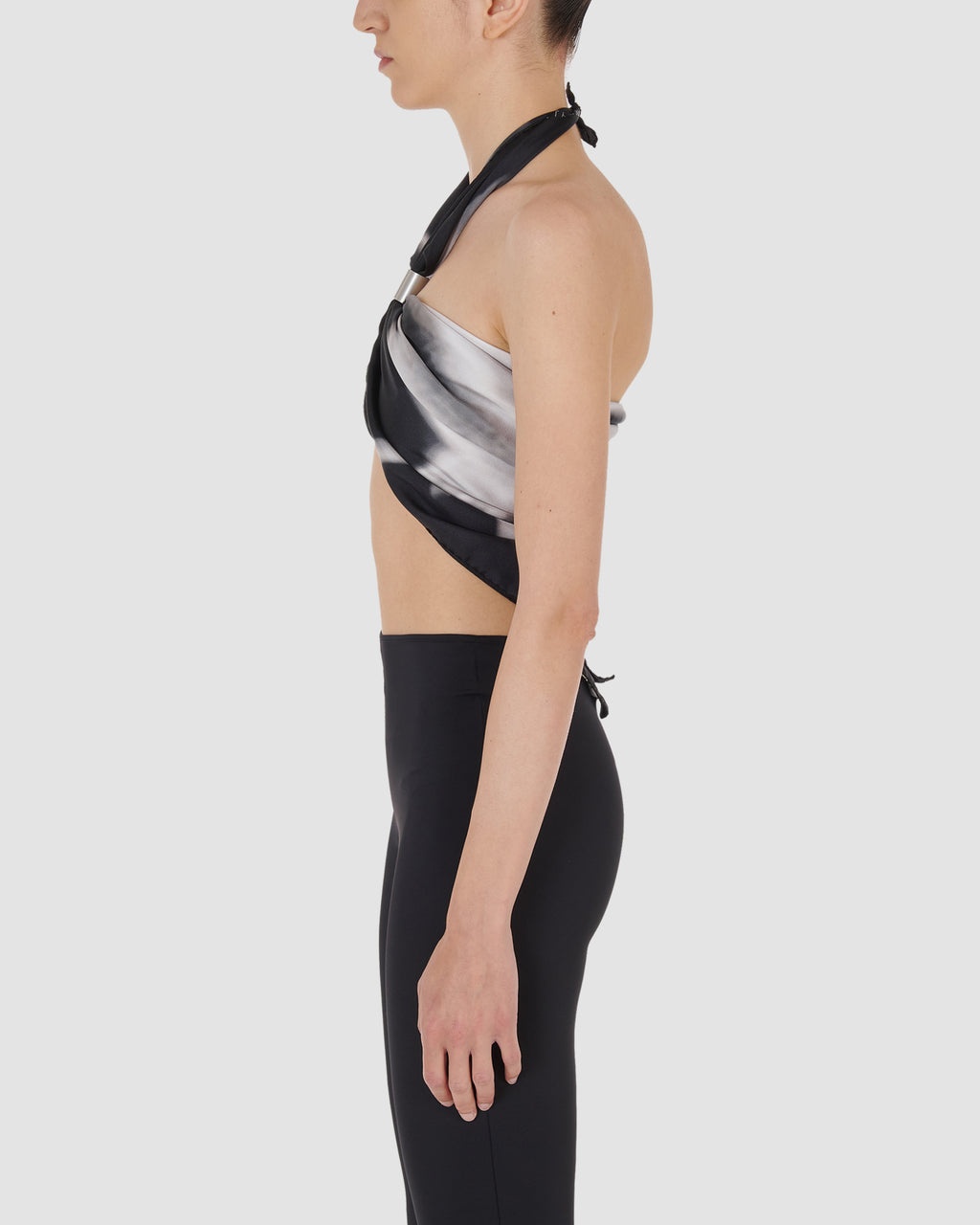 PRINTED FOULARD TOP - 10