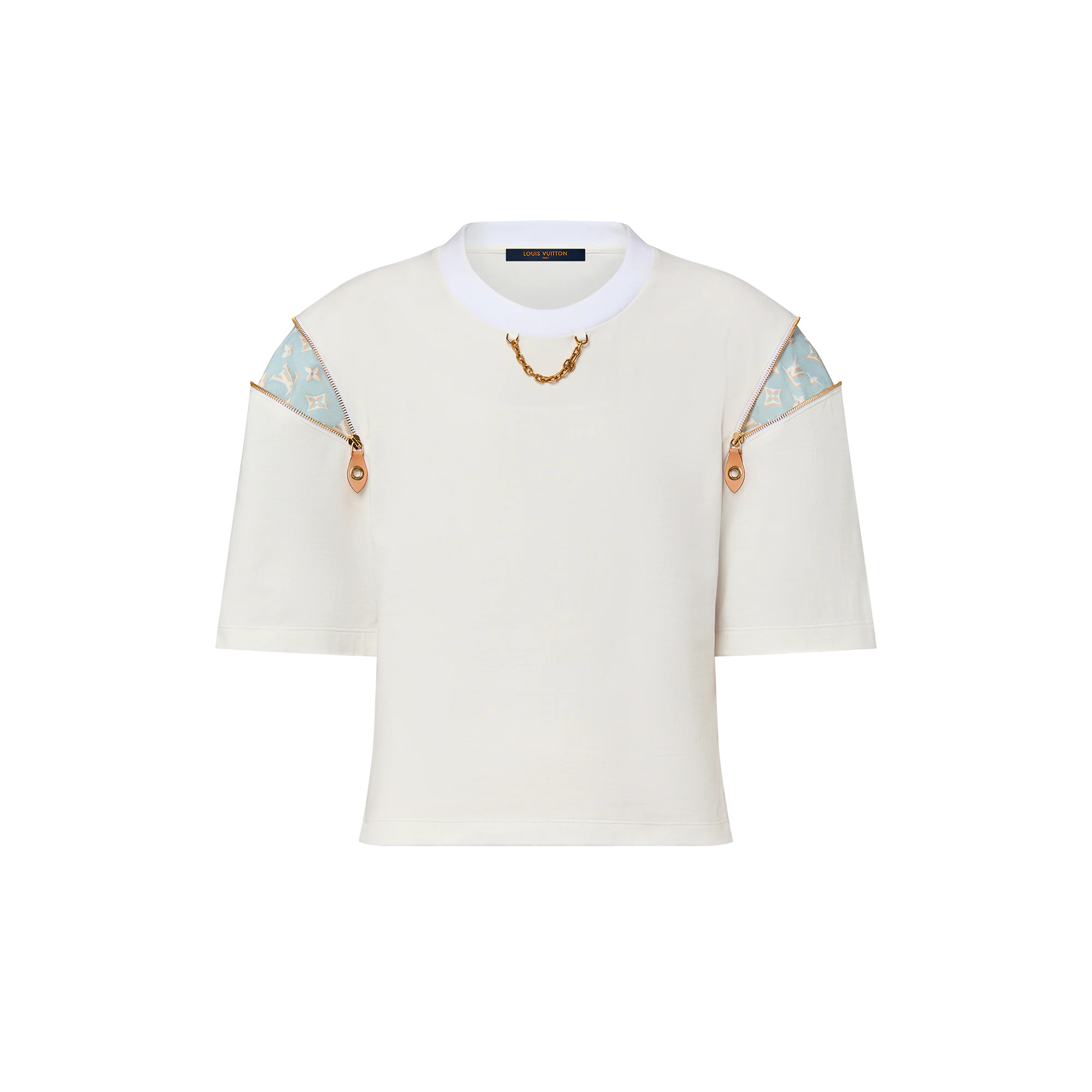 Zipper Sleeve T-Shirt - 1