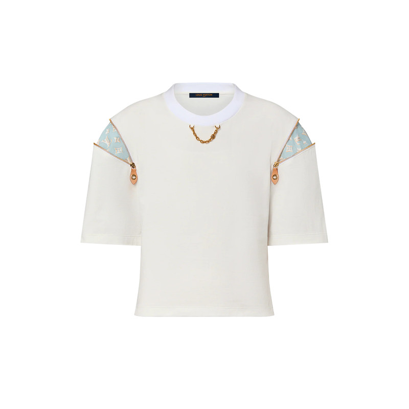 Zipper Sleeve T-Shirt 1