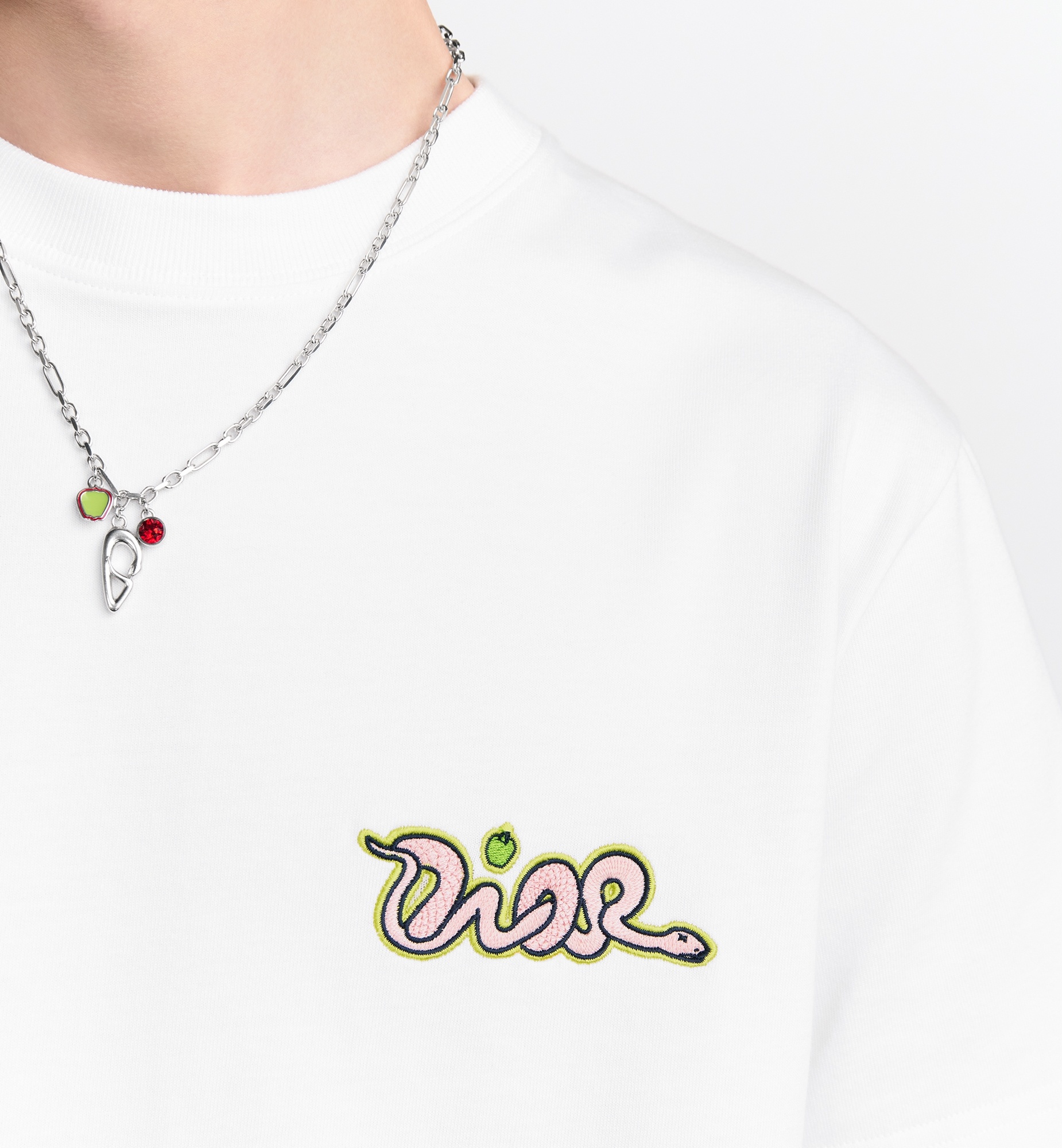 希少コラボ品♪【Kaws x Dior】pendant necklace silver finish Dior DIOR AND KAWS Pendant Necklace | REVERSIBLE