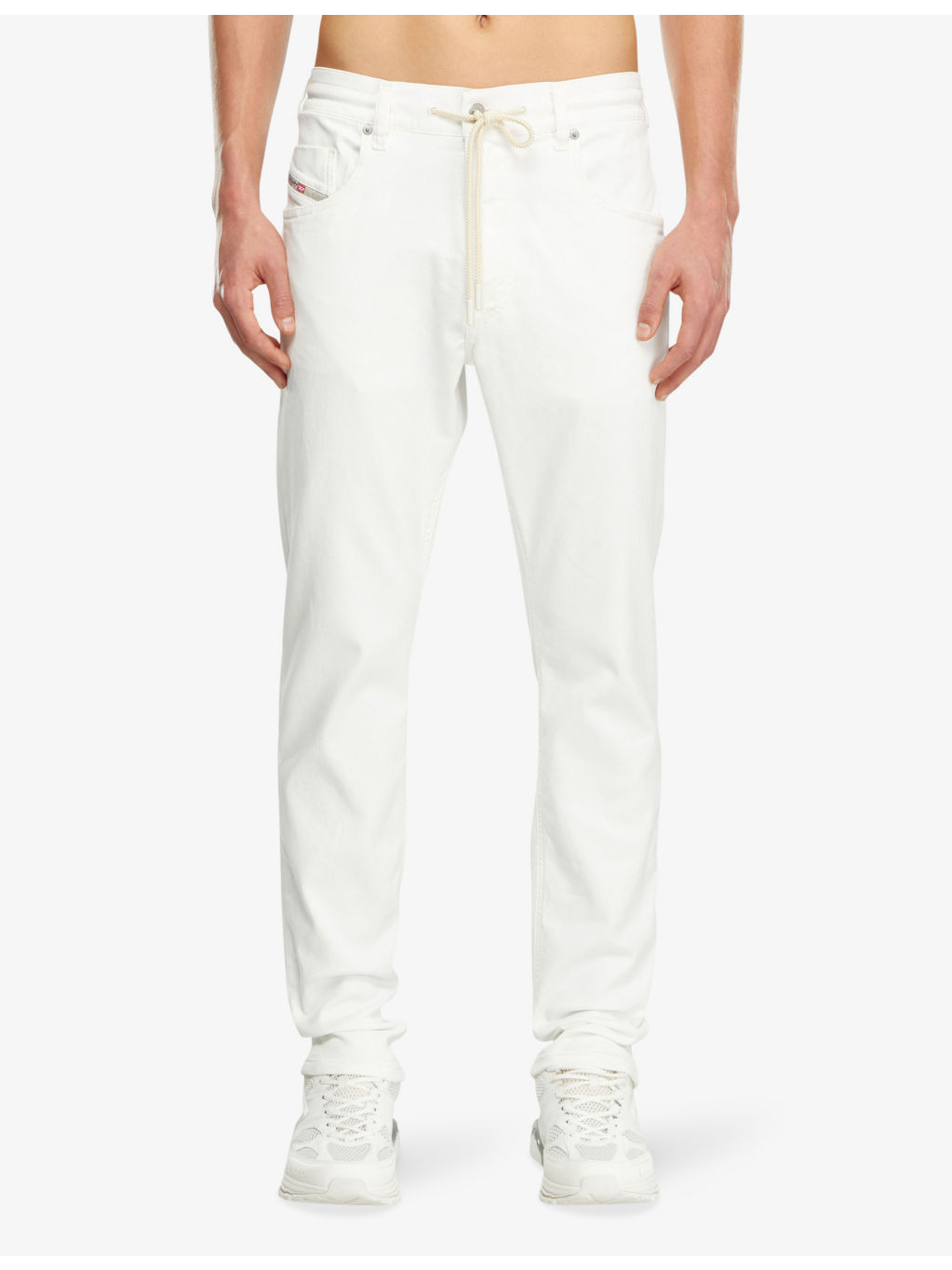 2032 D-Krooley straight-leg tie-waist stretch-denim jeans - 3