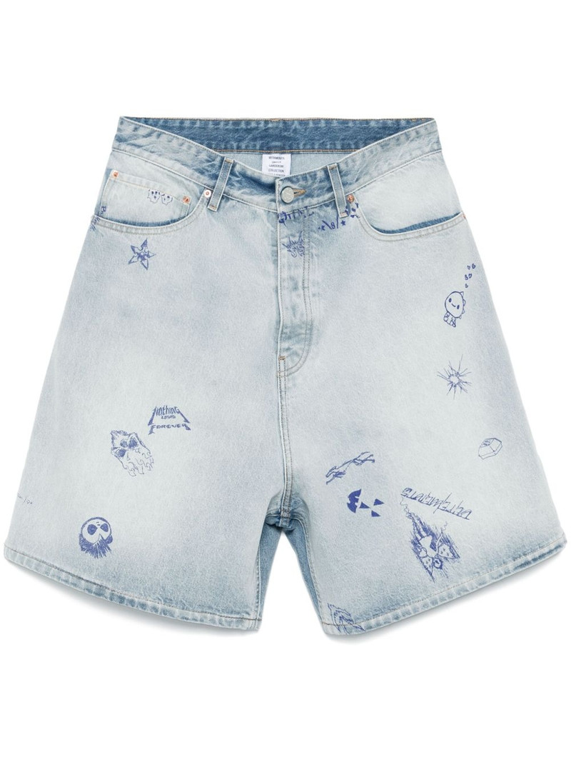 graphic-print shorts 1